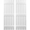 Ekena Millwork Americraft 5-Board, 3 Batten Exterior Real Wood Spaced Board-n-Batten Shutters, ARW401SB519X47WHH, PR ARW401SB519X47WHH - alternate 1